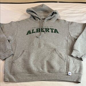 Russell Athletic University of Alberta Grey Hoodie Men's Size M